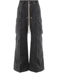 Rick Owens - Gravel Double Cargo Jumbo Belas Wide-Leg Pants - Lyst