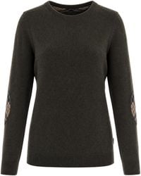 Barbour - Maglia Girocollo Birchwood Tartan - Lyst