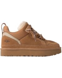 UGG - Lowmel Chestnut Low-Top Suede Sneakers - Lyst