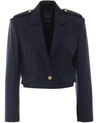 Pinko - Blazer Manna Blu Marino Cupo - Lyst