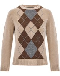 Max Mara - Maglia Faraone Jaquard Ecru - Lyst