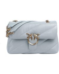 Pinko - Quilted Shoulder Bag With Chain Strap - Lyst