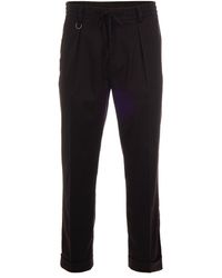 Paolo Pecora - Pantalone Jogger Marrone - Lyst