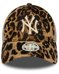 KTZ - Cappellino Trucker 9Forty Leopard Dark - Lyst