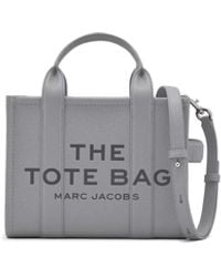 Marc Jacobs - Borsa A Mano The Leather Small Tote Bag Cement - Lyst