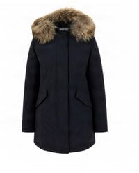 Woolrich - Artic Parka Raccoon Dark - Lyst