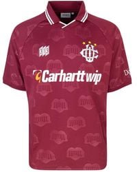 Carhartt - T-Shirt S/S Hartt's Football Rossa - Lyst