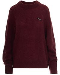 ROTATE BIRGER CHRISTENSEN - Maglione Con Logo Bordeaux - Lyst