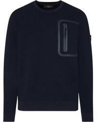 Peuterey - Crewneck Sweatshirt With Zip Pocket - Lyst