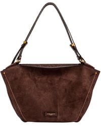 Gianni Chiarini - Borsa Bloom Suede Moka - Lyst