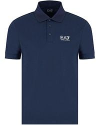 EA7 - Polo Stretch Core Identity - Lyst