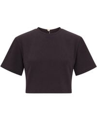 Sessun - Short-Sleeve Cropped Top - Lyst