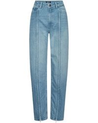 ROTATE BIRGER CHRISTENSEN - High-Waist Straight-Leg Jeans - Lyst