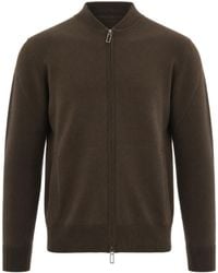 Paolo Pecora - Maglia Basic Zip Castoro - Lyst
