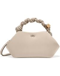 Ganni - Borsa A Mano Bou Bag Small Oyster - Lyst