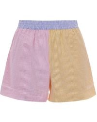 MC2 Saint Barth - Shorts Maeve Colorblock Stripes - Lyst