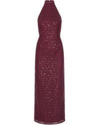 ROTATE BIRGER CHRISTENSEN - Maxi Dress Beaded - Lyst