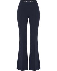 Elisabetta Franchi - High-Waisted Flared Trousers With Tailored Fit - Lyst