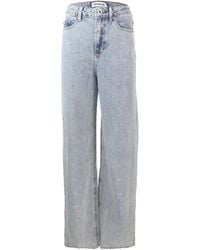 Self-Portrait Cream Denim Diamante Bow Jeans in Natural | Lyst