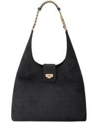 Elisabetta Franchi - Hobo Bag Suede - Lyst