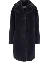 Stand Studio - Camille Cocoon Coat Graphite - Lyst