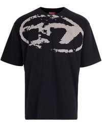 DIESEL - T-Shirt Boxt N14 Nera - Lyst