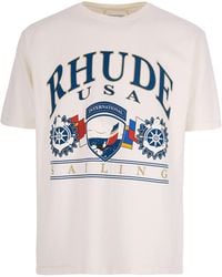 Rhude - Usa Sailing Icon Tee Vintage - Lyst