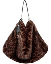 Liu Jo - Borsa Hobo Ecopelliccia Maculata - Lyst