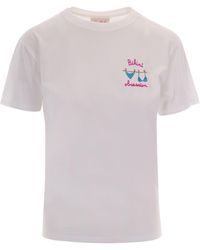 MC2 Saint Barth - Embroidered Crew Neck T-Shirt - Lyst