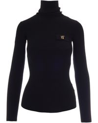 Elisabetta Franchi - Dolcevita Logo Nero - Lyst