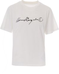 MM6 by Maison Margiela - T-Shirt Painted Logo Off - Lyst
