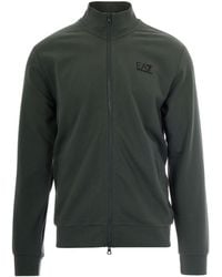 EA7 - Zip-Up Sweatshirt - Lyst