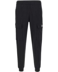 EA7 - Pantalone Cargo Core Identity Balck - Lyst
