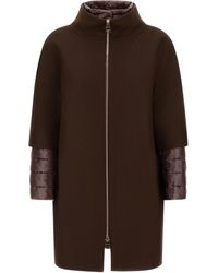 Herno - Cappotto Bitessuto Fondente - Lyst