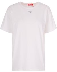 DIESEL - T-Shirt T-Normy Bianco - Lyst