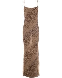 ANDAMANE - Abito Ninfea Natural Python - Lyst