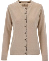 Barbour - Maglia Girocollo Honey Birchwood Tartan - Lyst