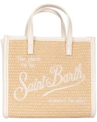 MC2 Saint Barth - Borsa Vivian Mini Straw Bianca - Lyst