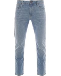 Emporio Armani - Jeans Slim Cinque Tasche Blu Chiaro - Lyst