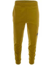 C.P. Company - Pantalone Diagonal Raised Fleece Cargo Lens Antique Moss - Lyst