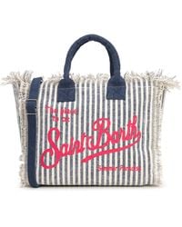 MC2 Saint Barth - Borsa Colette Stripes Blu - Lyst