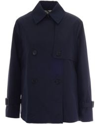Weekend by Maxmara - Trench Crop Gabardina Fango - Lyst