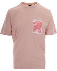 BOSS - T-Shirt Grafica Open - Lyst