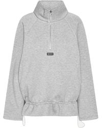 ROTATE BIRGER CHRISTENSEN - Sweatshirt Scuba Half Zip - Lyst