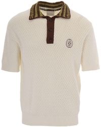 Drole de Monsieur - Polo Maille Ajouré D Miroir Off - Lyst