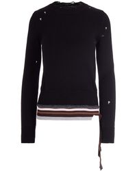 MM6 by Maison Margiela - Maglia Destroyed A Coste - Lyst