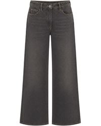 Patrizia Pepe - Jeans Wide Leg Washed Craft - Lyst