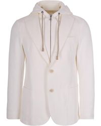 Eleventy - Hooded Jacket - Lyst