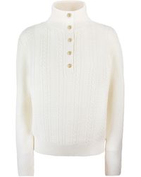 A.P.C. - Thea Ecru Pullover Sweater - Lyst