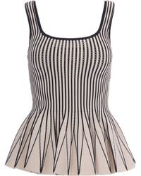 Elisabetta Franchi - Butter Tricot Top - Lyst